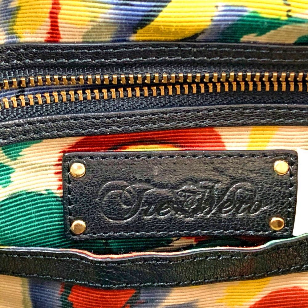 Tre Vero Top Frame Leather Stud Accented Shoulder‎ Bag - Picture 2 of 12